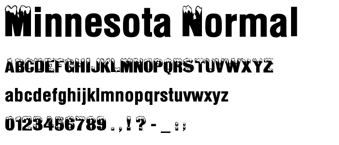 Minnesota Normal font